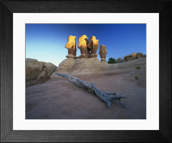 Framed Print : Sculptured rock formations Framed Print : Sculptured rock formations