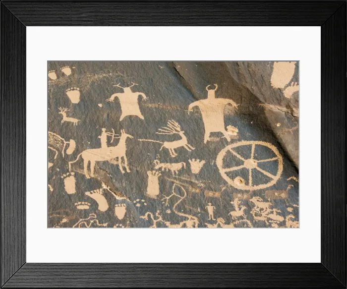 Framed Print : Newspaper Rock Framed Print : Newspaper Rock