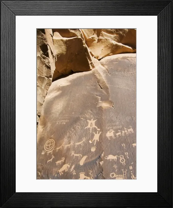 Framed Print : Newspaper Rock Framed Print : Newspaper Rock