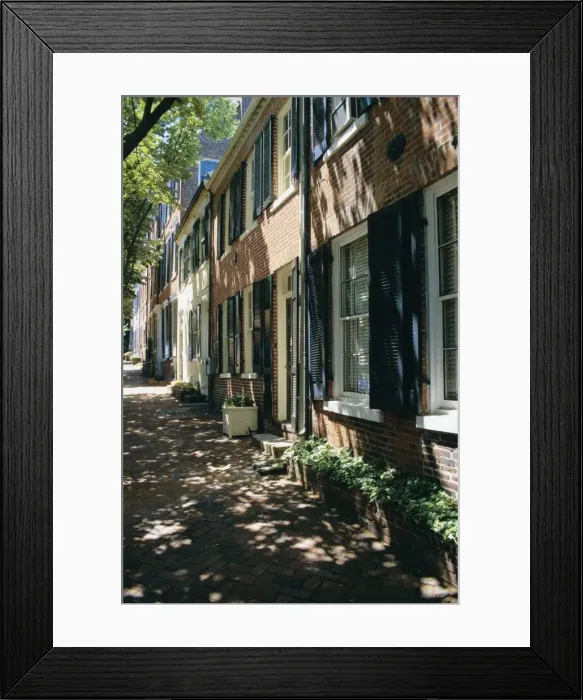 Framed Print : Captains Row Framed Print : Captains Row