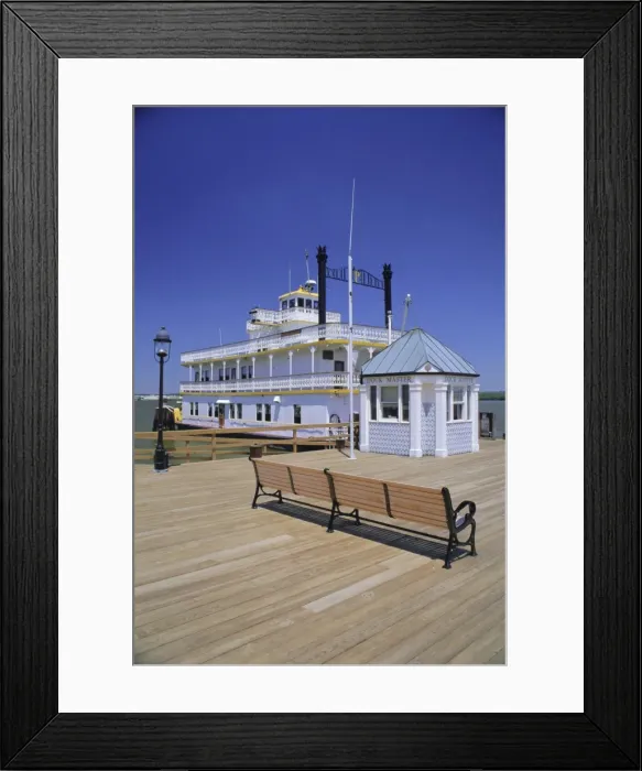 Framed Print : Paddle steamer and dock masters office Framed Print : Paddle steamer and dock masters office