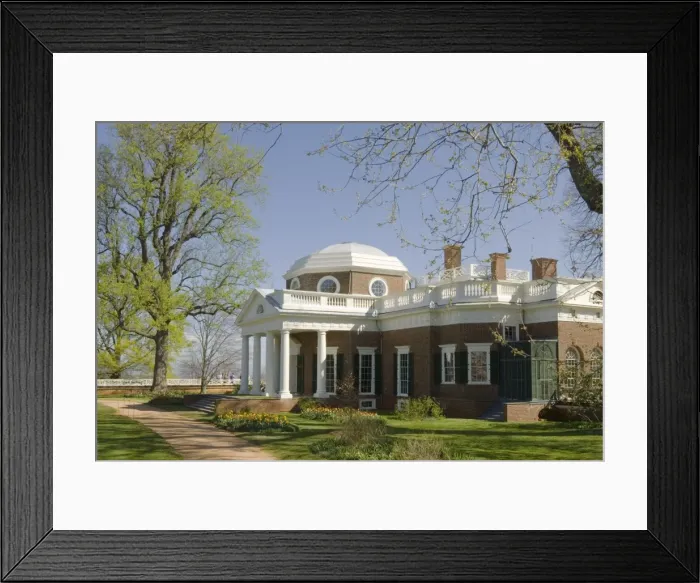 Framed Print : mcs0133. Thomas Jeffersons Monticello, UNESCO World Heritage Site Framed Print : mcs0133. Thomas Jeffersons Monticello, UNESCO World Heritage Site