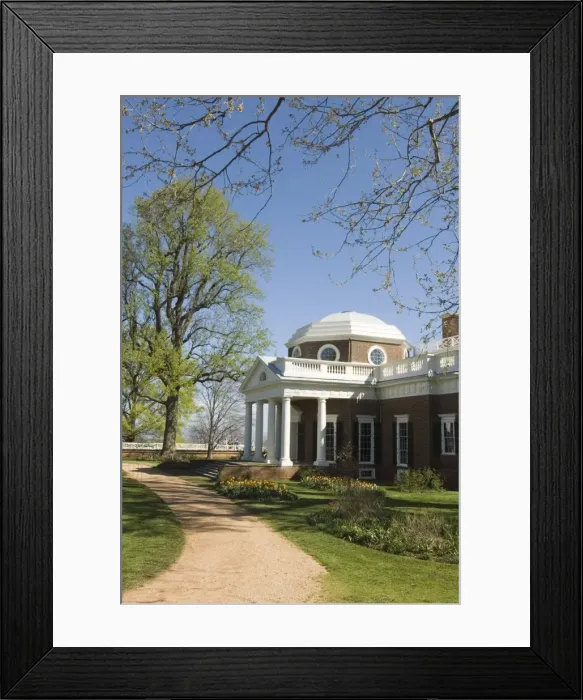Framed Print : mcs0134. Thomas Jeffersons Monticello, UNESCO World Heritage Site Framed Print : mcs0134. Thomas Jeffersons Monticello, UNESCO World Heritage Site