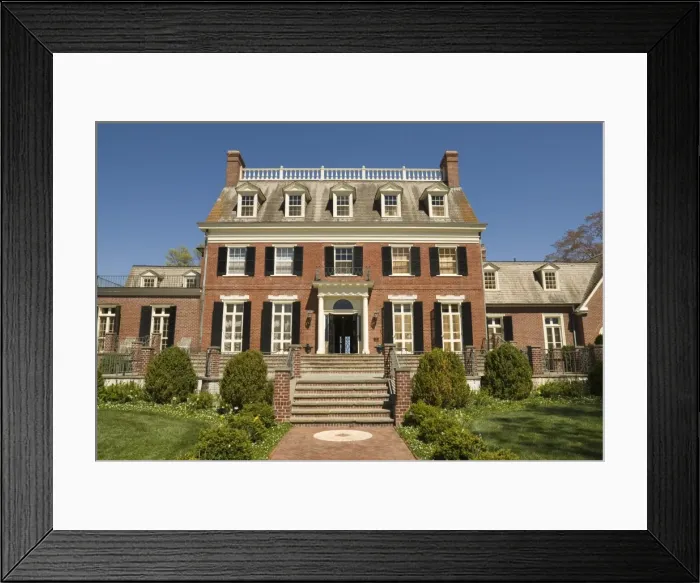 Framed Print : mcs0143. Blue Ridge Farm, designed by architect William Lawrence Bottomly Framed Print : mcs0143. Blue Ridge Farm, designed by architect William Lawrence Bottomly