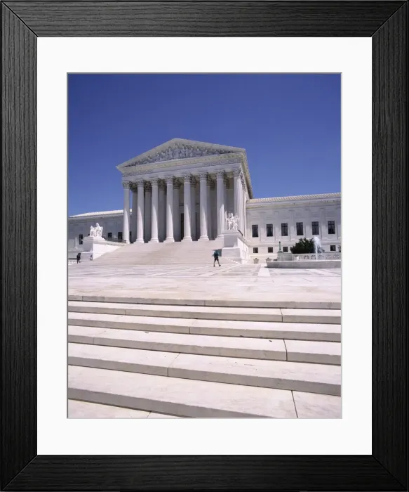 Framed Print : Exterior of the Supreme Court of Justice, Washington D Framed Print : Exterior of the Supreme Court of Justice, Washington D