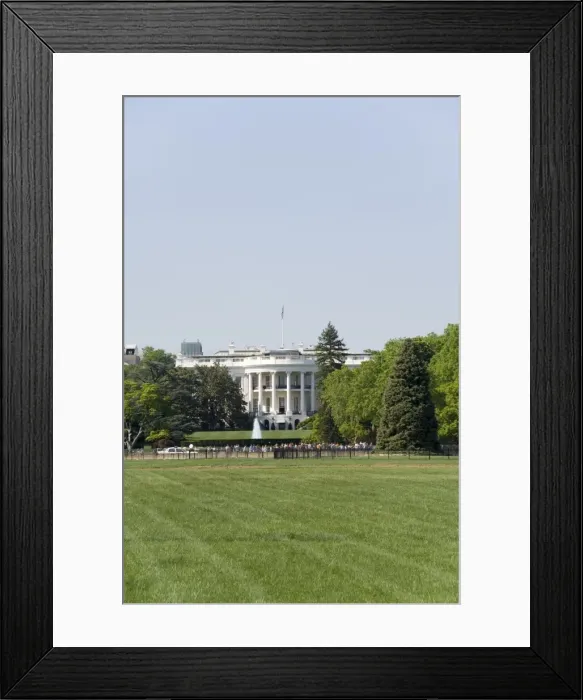 Framed Print : The White House, Washington D Framed Print : The White House, Washington D