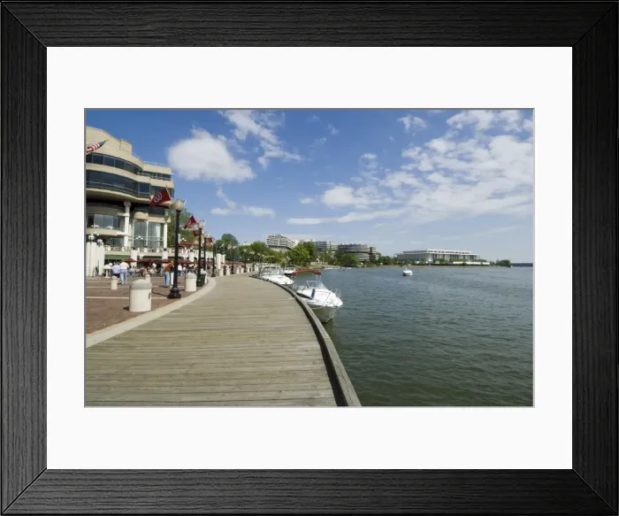 Framed Print : Washington Harbour, Georgetown, Washington D Framed Print : Washington Harbour, Georgetown, Washington D