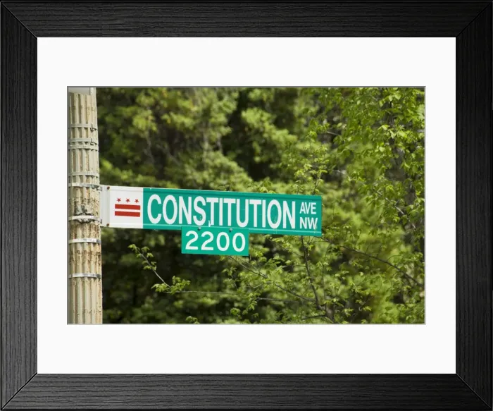 Framed Print : Constitution Avenue, Washington D Framed Print : Constitution Avenue, Washington D