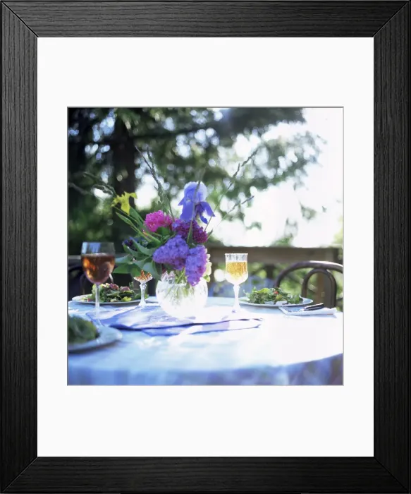 Framed Print : Table with salad Framed Print : Table with salad