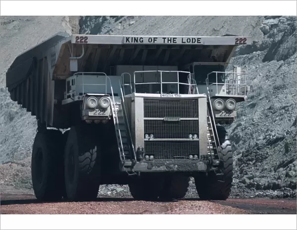 Giant truck hauling 240 tons of coal in the Black Thunder