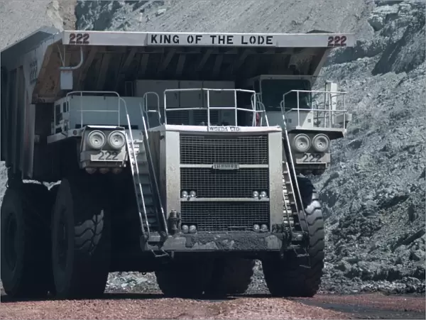 Giant truck hauling 240 tons of coal in the Black Thunder