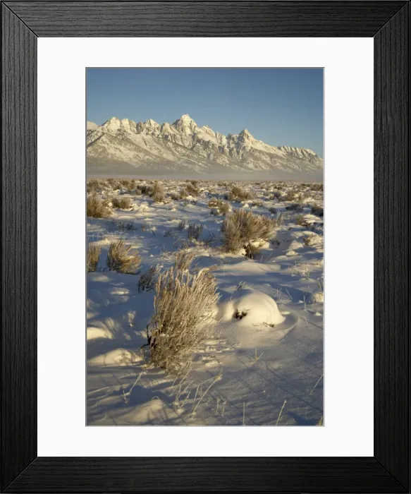 Framed Print : Teton range in winter Framed Print : Teton range in winter