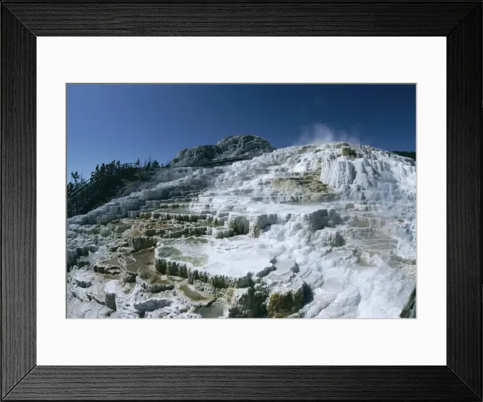 Framed Print : Travertine calcite deposits Framed Print : Travertine calcite deposits