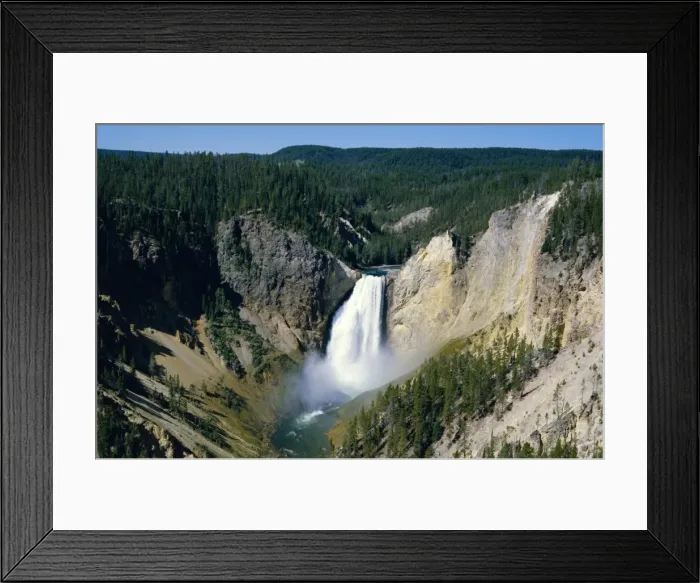 Framed Print : Lower Falls of Yellowstone River Framed Print : Lower Falls of Yellowstone River
