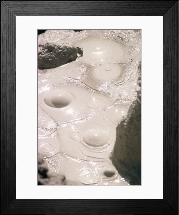 Framed Print : Blisters measuring about 10 cm across in boiling mud pool Framed Print : Blisters measuring about 10 cm across in boiling mud pool