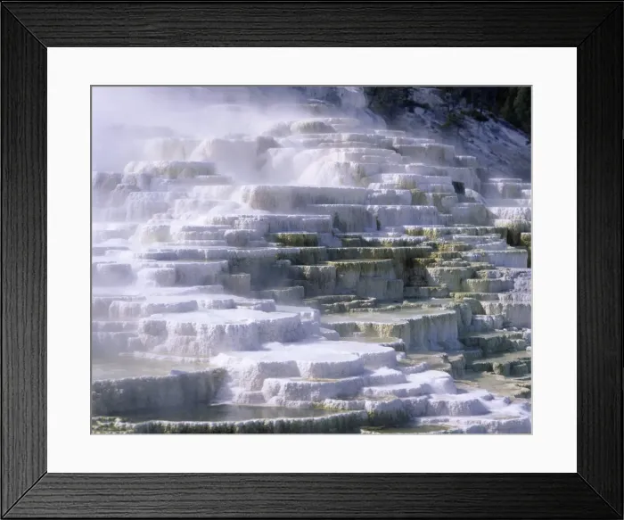 Framed Print : Terraces, Mammoth Hot Springs Framed Print : Terraces, Mammoth Hot Springs