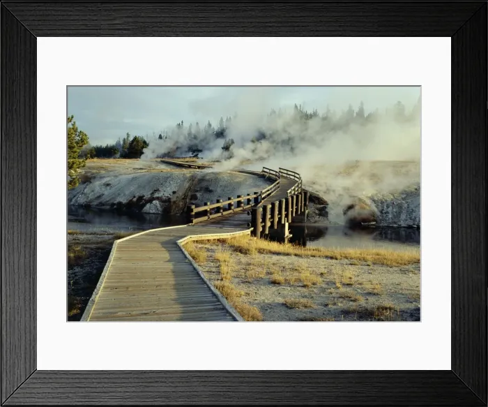 Framed Print : Walkway, Upper Geyser Basin Framed Print : Walkway, Upper Geyser Basin