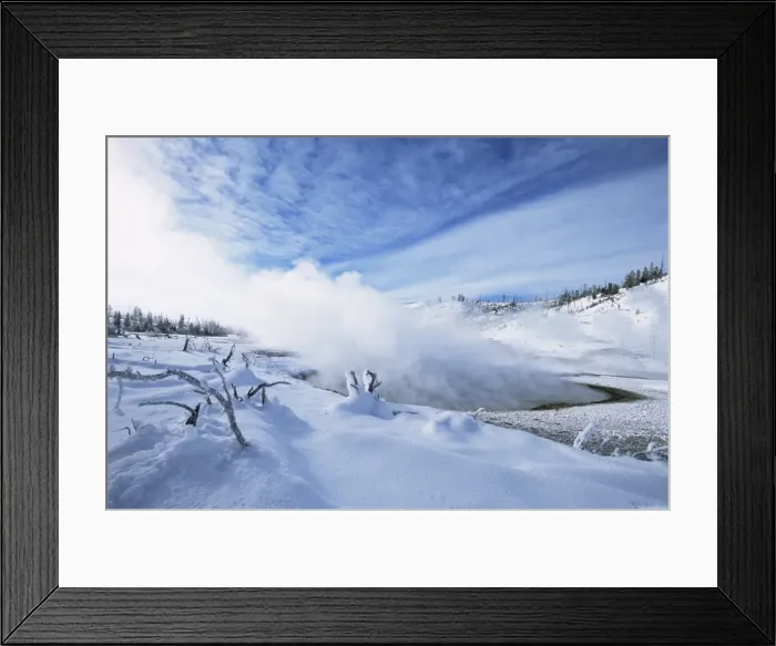 Framed Print : Geysers in Yellowstone National Park Framed Print : Geysers in Yellowstone National Park