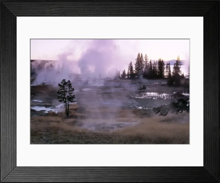 Framed Print : Hot springs at dawn Framed Print : Hot springs at dawn