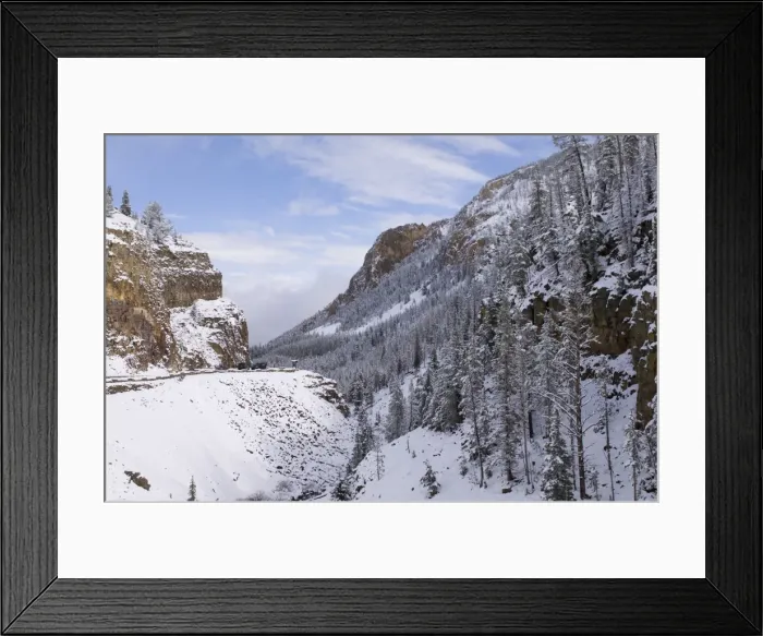 Framed Print : SP022417. Golden Gate Canyon, Yellowstone National Park