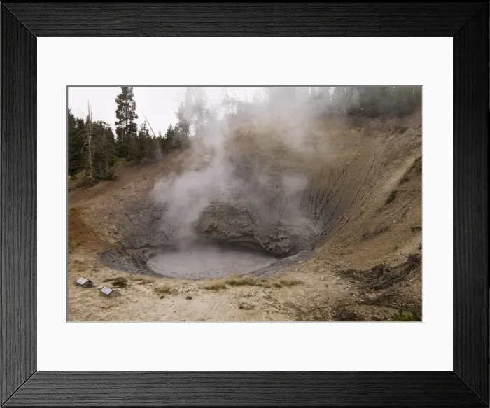 Framed Print : SP022060. Mud Volcano Area, Yellowstone National Park Framed Print : SP022060. Mud Volcano Area, Yellowstone National Park