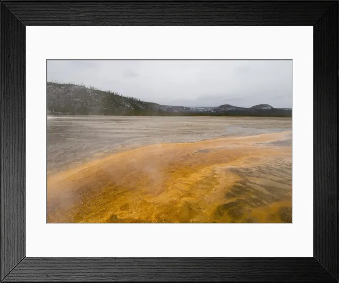 Framed Print : SP022247. Grand Prismatic Spring in winter, Lower Geyser Basin Framed Print : SP022247. Grand Prismatic Spring in winter, Lower Geyser Basin