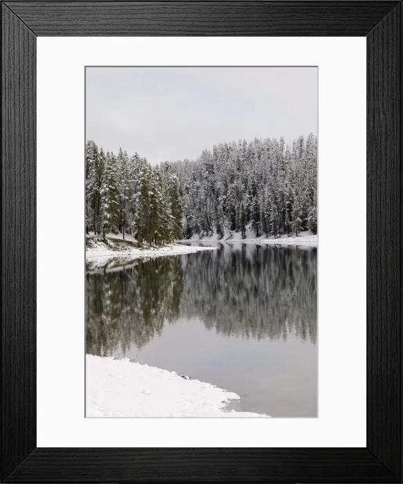 Framed Print : SP022320. Yellowstone River in winter, Yellowstone National Park Framed Print : SP022320. Yellowstone River in winter, Yellowstone National Park