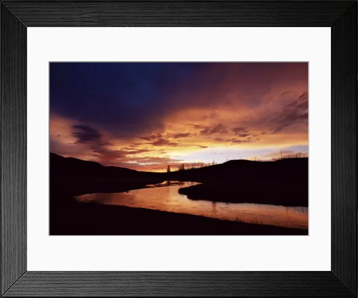 Framed Print : Sunrise over the Gibbon River Framed Print : Sunrise over the Gibbon River