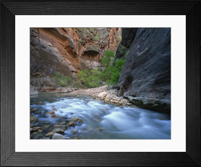 Framed Print : Virgin River flowing through the Virgin Narrows Framed Print : Virgin River flowing through the Virgin Narrows