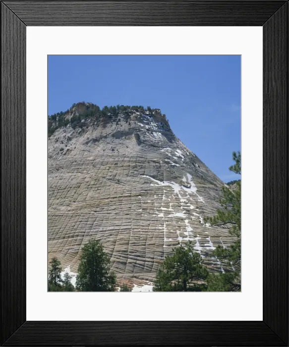 Framed Print : Checkerboard Mesa in the Zion National Park in Utah Framed Print : Checkerboard Mesa in the Zion National Park in Utah