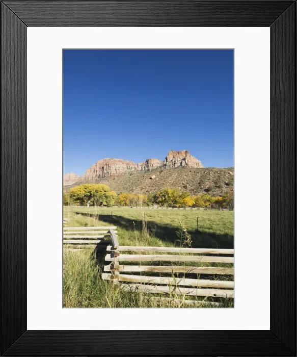 Framed Print : _TUW7104. Landscape near Zion National Park, Utah, United States of America, North America Framed Print : _TUW7104. Landscape near Zion National Park, Utah, United States of America, North America