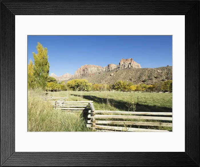 Framed Print : _TUW7103. Landscape near Zion National Park, Utah, United States of America, North America Framed Print : _TUW7103. Landscape near Zion National Park, Utah, United States of America, North America