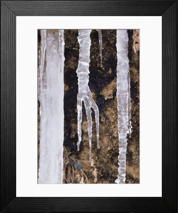 Framed Print : Icicles, Zion National Park, Utah, United States of America, North America Framed Print : Icicles, Zion National Park, Utah, United States of America, North America