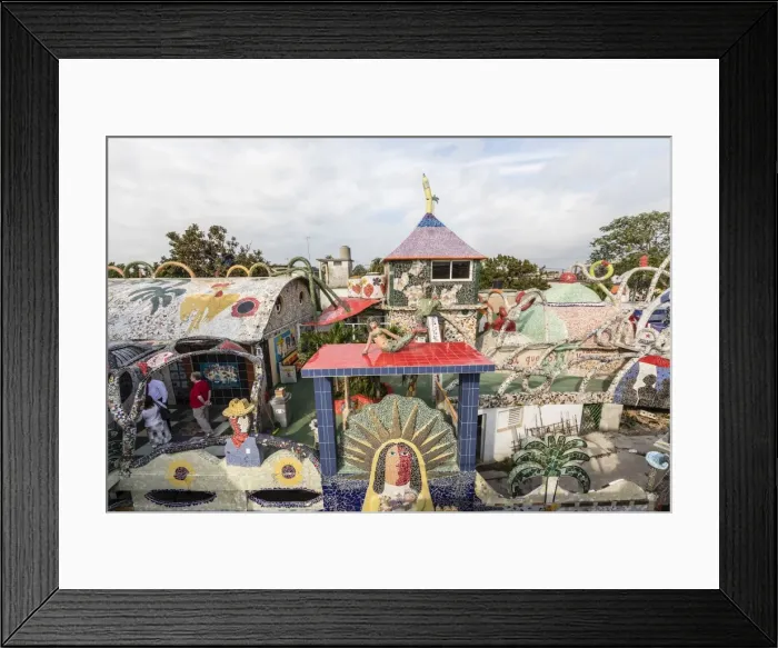 Framed Print : The whimsical ceramic art of Jose Fuster in the small town of Jaimanitas, on Framed Print : The whimsical ceramic art of Jose Fuster in the small town of Jaimanitas, on