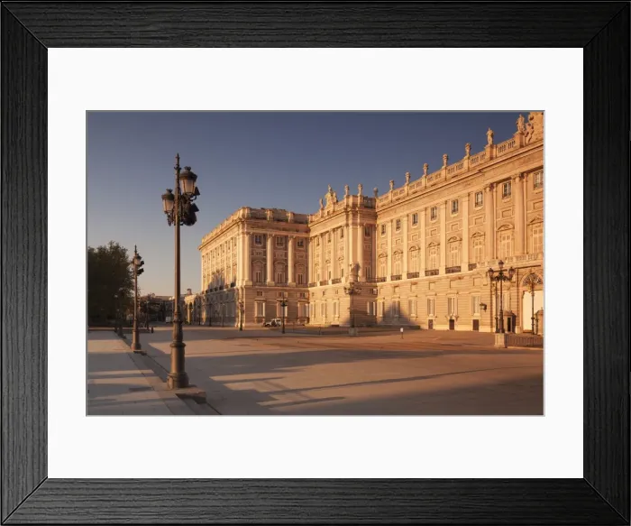 Framed Print : Royal Palace (Palacio Real) at sunrise, Madrid, Spain, Europe Framed Print : Royal Palace (Palacio Real) at sunrise, Madrid, Spain, Europe