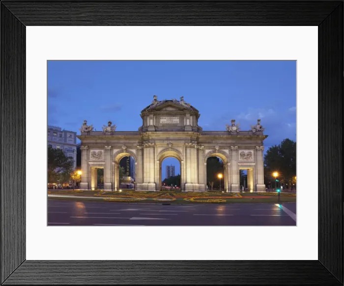 Framed Print : Puerta de Alcala Gate, Plaza de Indepencia, Madrid, Spain, Europe Framed Print : Puerta de Alcala Gate, Plaza de Indepencia, Madrid, Spain, Europe