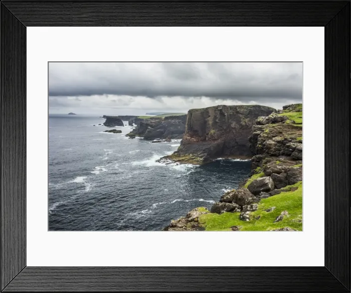 Framed Print : The dramatic cliffs under the Eshaness Lighthouse, Shetland Islands, Scotland, United Kingdom Framed Print : The dramatic cliffs under the Eshaness Lighthouse, Shetland Islands, Scotland, United Kingdom