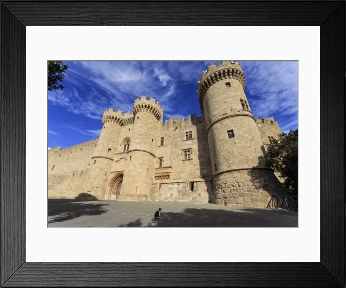 Framed Print : Palace of the Grand Masters, Medieval Old Rhodes Town, UNESCO World Heritage Site