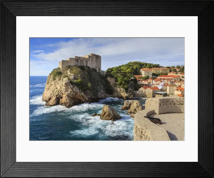Framed Print : Lovrjenac Fort and Bokar Tower from Old Town City Walls, Dubrovnik, UNESCO World Heritage Site Framed Print : Lovrjenac Fort and Bokar Tower from Old Town City Walls, Dubrovnik, UNESCO World Heritage Site