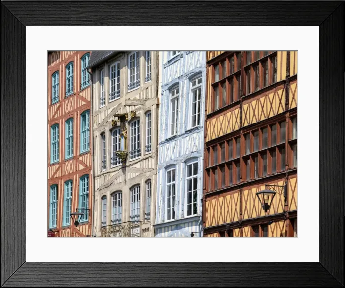 Framed Print : Half-timbered buildings in the old quarter, Rouen, Seine-Maritime Department, Normandy Framed Print : Half-timbered buildings in the old quarter, Rouen, Seine-Maritime Department, Normandy