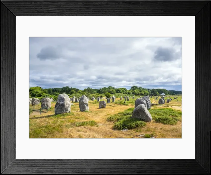 Framed Print : Neolithic standing stones at Alignements de Carnac (Carnac Stones), Alignements de Menec Framed Print : Neolithic standing stones at Alignements de Carnac (Carnac Stones), Alignements de Menec