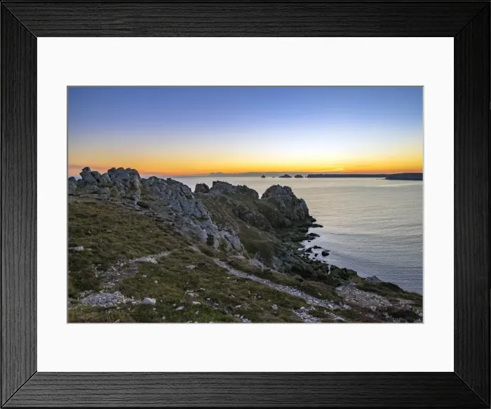 Framed Print : Pointe de Dinan on the Presqu ile de Crozon at sunset, Crozon, Parc Naturel Regional d Armorique Framed Print : Pointe de Dinan on the Presqu ile de Crozon at sunset, Crozon, Parc Naturel Regional d Armorique