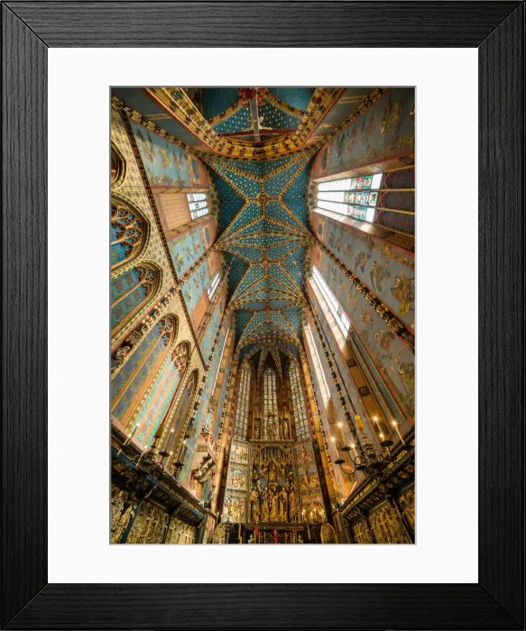 Framed Print : Interior of St. Marys Church (St. Marys Basilica), UNESCO World Heritage Site, Krakow Framed Print : Interior of St. Marys Church (St. Marys Basilica), UNESCO World Heritage Site, Krakow