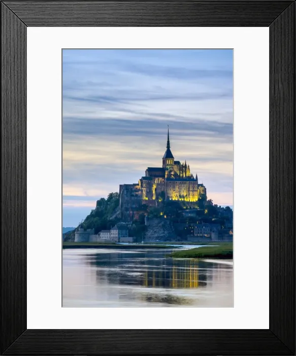 Framed Print : Le Mont-Saint-Miichel at sunset, Mont-Saint-Michel, UNESCO World Heritage Site, Manche Framed Print : Le Mont-Saint-Miichel at sunset, Mont-Saint-Michel, UNESCO World Heritage Site, Manche