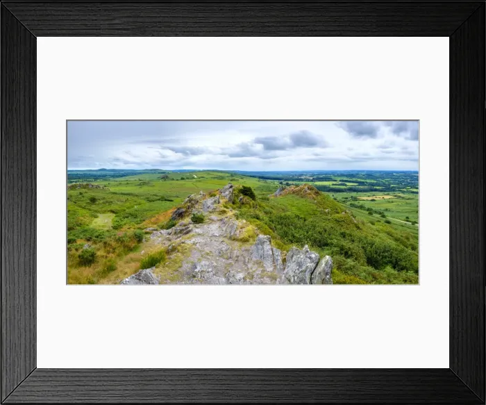 Framed Print : View from Roc h Trevezel in the Monts d Arree, Parc Naturel Regional d Armorique Framed Print : View from Roc h Trevezel in the Monts d Arree, Parc Naturel Regional d Armorique