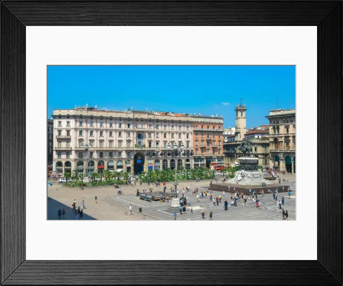 Framed Print : Piazza del Duomo, Milan, Lombardy, Italy, Europe Framed Print : Piazza del Duomo, Milan, Lombardy, Italy, Europe
