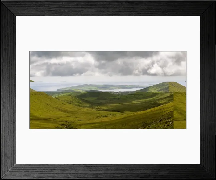 Framed Print : Winding road leading to pass, Connor Pass, Dingle Peninsula, County Kerry, Munster province Framed Print : Winding road leading to pass, Connor Pass, Dingle Peninsula, County Kerry, Munster province
