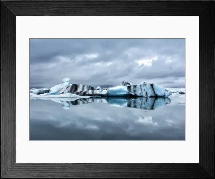 Framed Print : Icebergs and reflections on Jokulsarlon glacial lagoon, South Iceland, Polar Regions Framed Print : Icebergs and reflections on Jokulsarlon glacial lagoon, South Iceland, Polar Regions