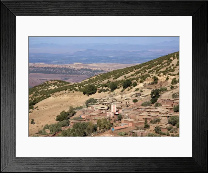 Framed Print : Traditional village in the foothills of the High Atlas Mountains, Morocco, North Africa Framed Print : Traditional village in the foothills of the High Atlas Mountains, Morocco, North Africa