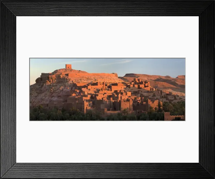 Framed Print : The ancient mud brick buildings of Kasbah Ait Benhaddou bathed in golden morning light Framed Print : The ancient mud brick buildings of Kasbah Ait Benhaddou bathed in golden morning light